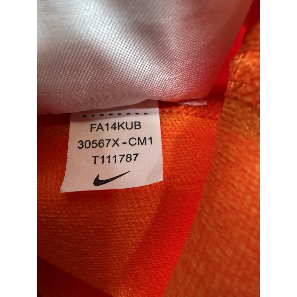 Nike Clemson Tigers Dri Fit 1/4 Zip LS Pullover Orange Team Issued Men's‎ Size S